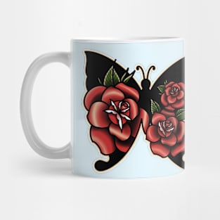 BUTTERFLY AND FLOWERS Mug